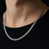 Silberfarbene Cuban Chain für Männer – 6 mm / 8 mm breit, hochwertiger Look